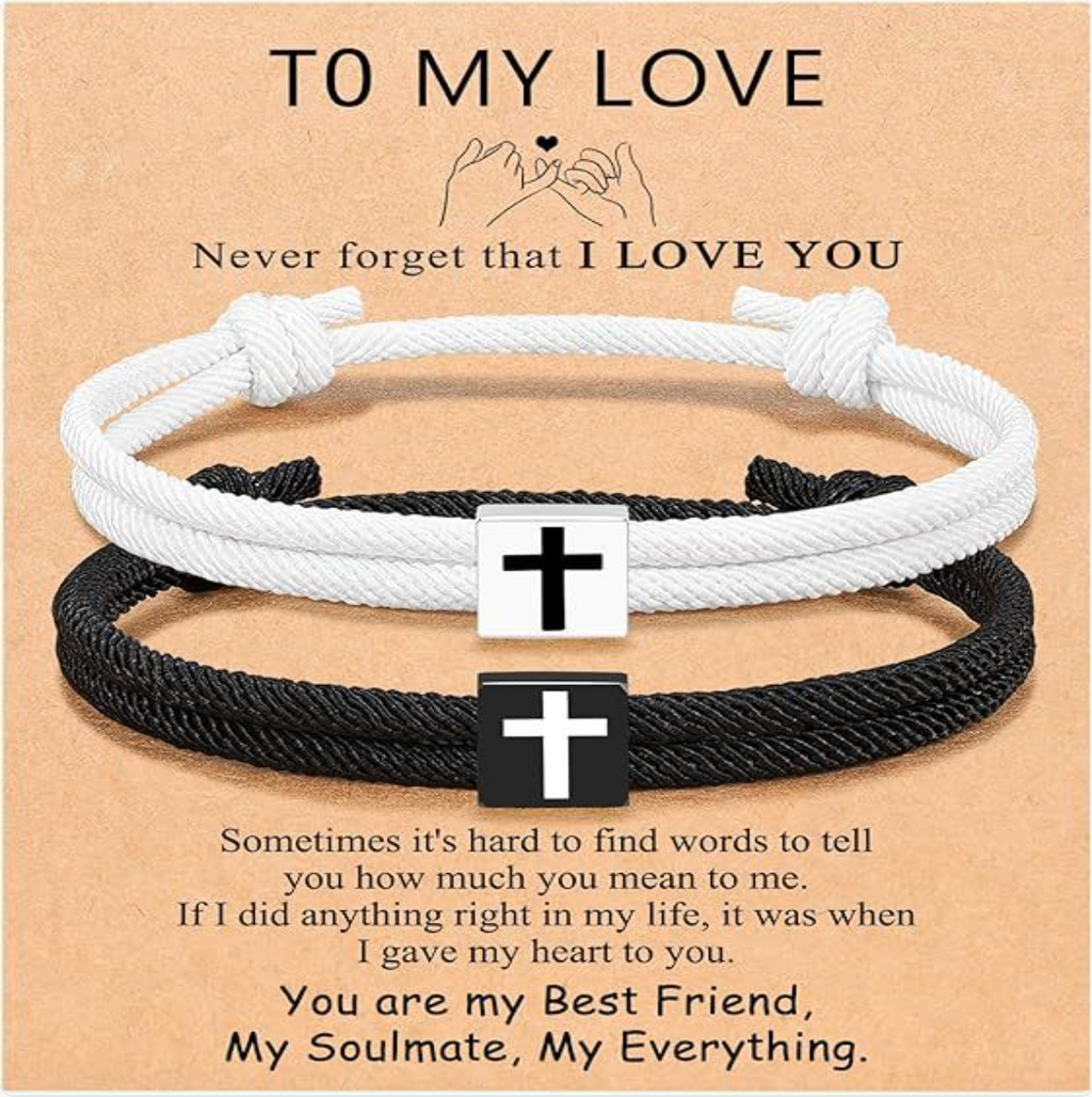 Milan Rope Braided Cross Bracelet