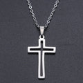 Titanium Steel Cross Necklace for Women - Christian Symbol